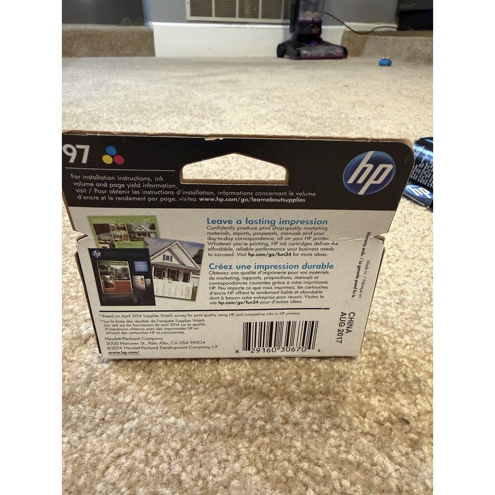 HP Original 97 Tri-Color Inkjet Printer Ink Cartdidges C9363W NIB - Picture 4 of 11